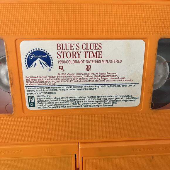 Blue's Clues Lot of 3 VHS Story Time Big Pajama Party Blue's Discoveries- No Box - Picture 2 of 4